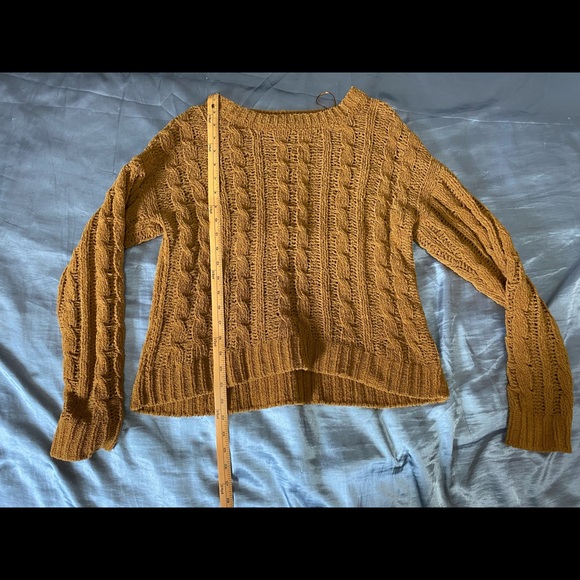 Yellow knit cottagecore sweater - Picture 1 of 4